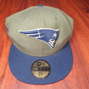 NWT NFL patriots hat Salute to Service 7 3/4